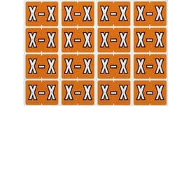 Etiquettes alpha d'oxford x 240/pqt brun