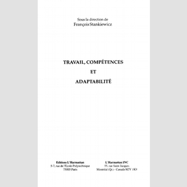 Travail compétences et adaptabilité