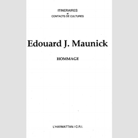 Edouard j. maunick