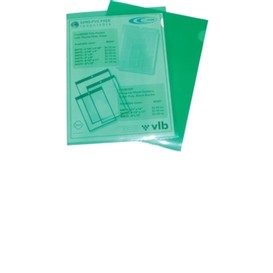 10/pqt pochette protectrice vert 11x8.5