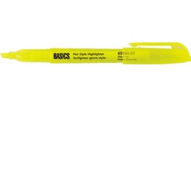 Surligneur jaune genre stylo basics