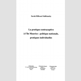 La pratique contraceptive à l'île maurice : politique nation