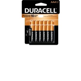 12/pqt piles aaa duracell