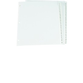 Onglets diviseurs numerique 1-50 blanc