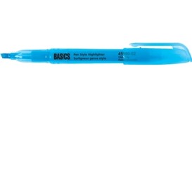 Surligneur bleu genre stylo basics
