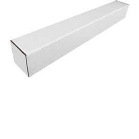 Tube exp carre 37x3 blanc