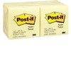 12/pqt post-it 3x3 jaune 100 fles/bloc