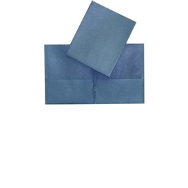Porte folio pochettes double bleu