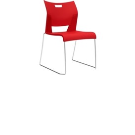 Chaise duet rouge sans braschm rouge