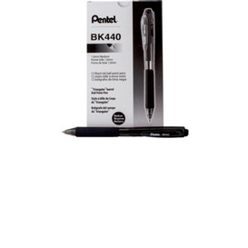 12/bte stylo retrac med noir pentel