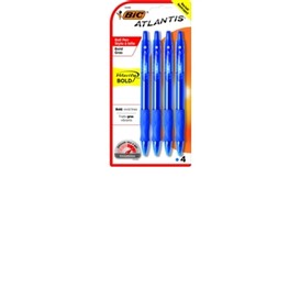 4/pqt stylo retr. large bleu glide