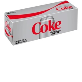 Boisson coke diete 355 ml 12/caisse