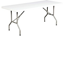 Table pliante 30x72 granite blanc