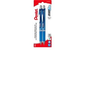 2/pqt stylo retrac gel .5mm energel bleu