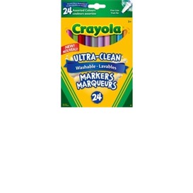 24/pqt marqueur mince lavable crayola