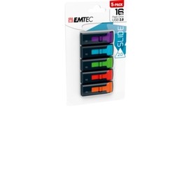 5/pqt cle usb 16gb 2.0 assortie