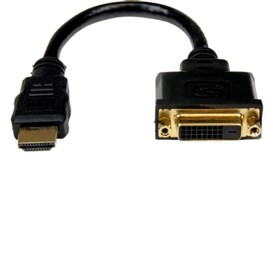 Adapt cable video hdmi-dvi-d m/f