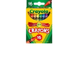 16/pqt crayon cire regulier crayola
