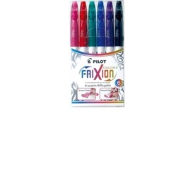 6/pqt marqueur eff.frixion assortie