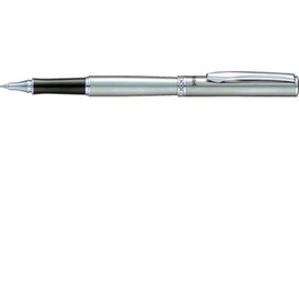 Stylo rt .7 gel noir cyl argent sterling