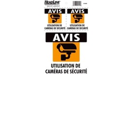 Affiche avis camera secur fra