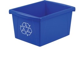 Bac recyclage bleu 9x11.5x8 de haut