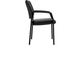 Fauteuil d'invite eor cuir noir