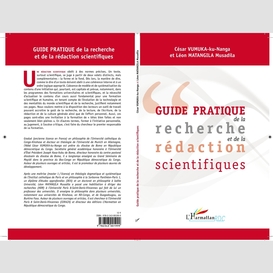 Guide pratique de la recherche et de la rédaction scientifiques