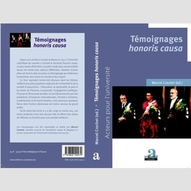 Témoignages honoris causa