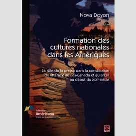 Formations des cultures nationales dans les amériques