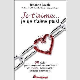 Je t'aime...je ne t'aime plus!