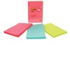 3/pkg post-it 4x6 ligne neon