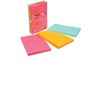 3/pkg post-it 4x6 ligne neon