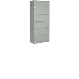 Armoire de rangement 6 tablettes gris