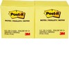 12/pqt post-it 3x3 jaune 100 fles/bloc