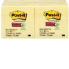 12/pqt post-it super-collant 3x3po jaune