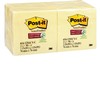 12/pqt post-it super-collant 3x3po jaune