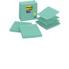 5/pqt post-it ligne 4x4 pop-up aqua