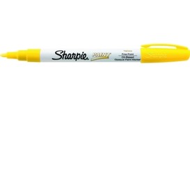 Marqueur peinture jaune fin sharpie