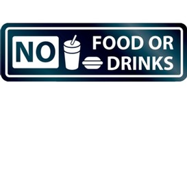 Affiche 8x2 ang no food/drink