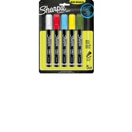 5/pqt marqueur a craie ass sharpie