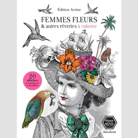 Femmes fleurs et autres a colorier