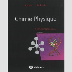 Chimie physique 4e edition