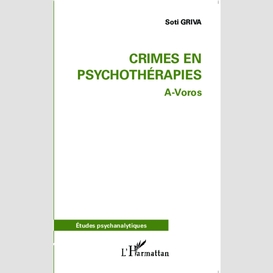 Crimes en psychothérapies