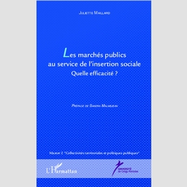 Les marchés publics au service de l'insertion sociale