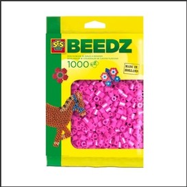 Beedz - 1000 perles rose fluo