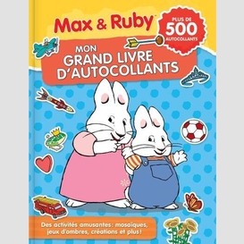 Max et ruby mon grand livre d'autocollan