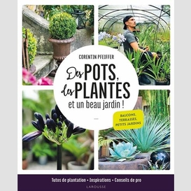 Des pots des plantes et un beau jardin