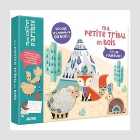 Cofret ma petite tribu en bois