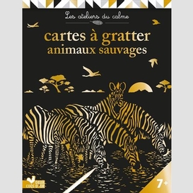 Cartes a gratter animaux sauvages